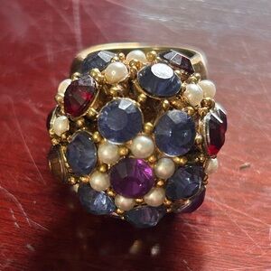 Vintage multi-colored ring 60’s-70’s